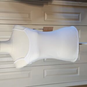 Halogen,  NWT,  Women's Top,  White tank, Size Small,  Adjustable Straps